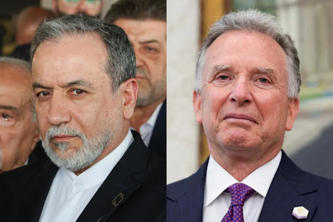 Iranian Foreign Minister Abbas Araqchi (left) and US special envoy Steve Witkoff have spoken by several times by phone, diplomats say.