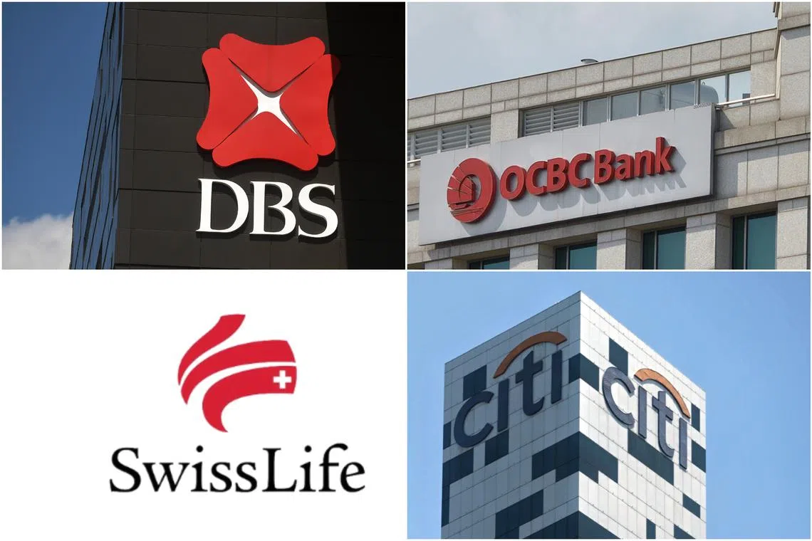 The four financial institutions were found to have inadequate controls in place.