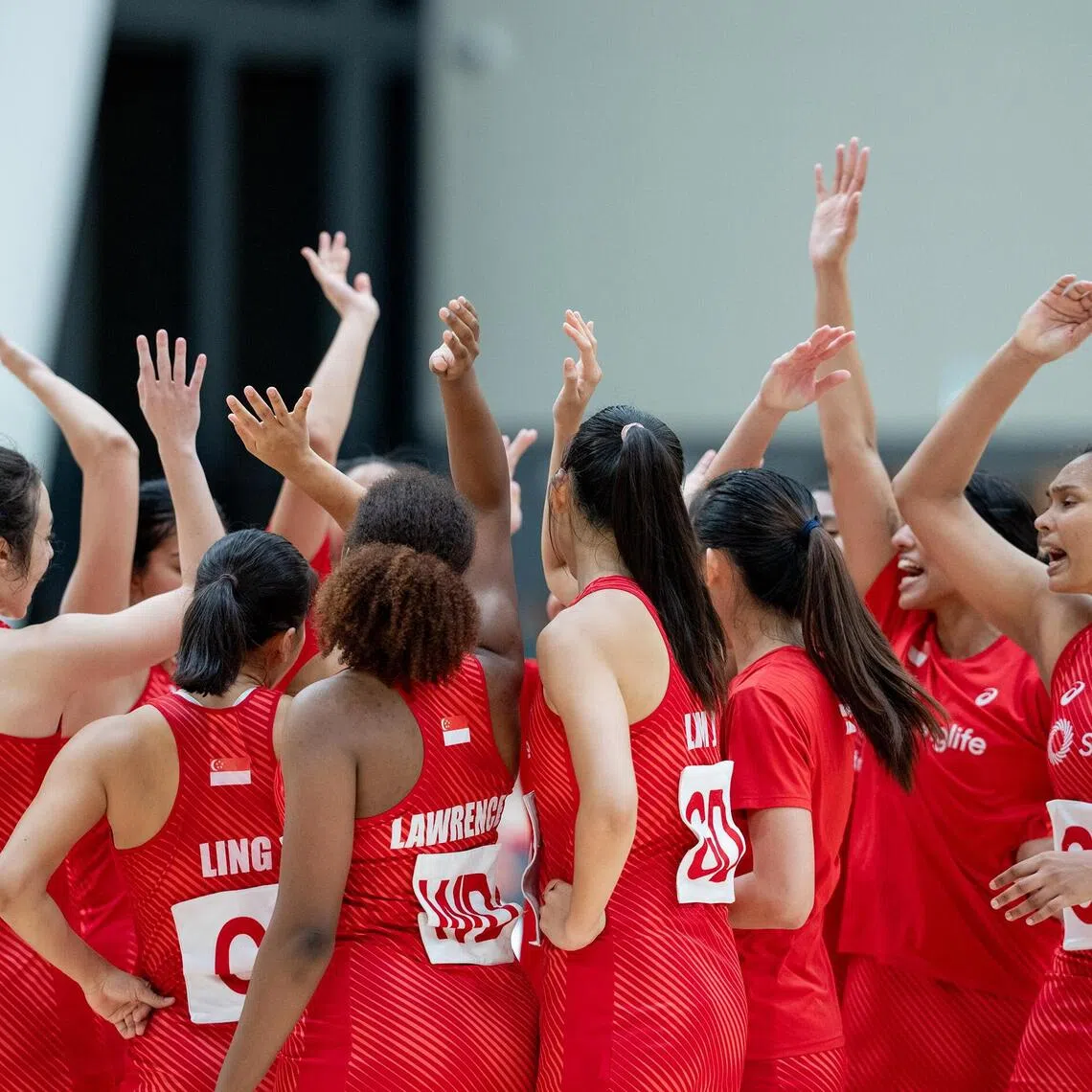 The Singapore Vandas during their 82-54 semi-final victory over Sri Lanka on Aug 14 which set up their final clash with hosts Hong Kong.