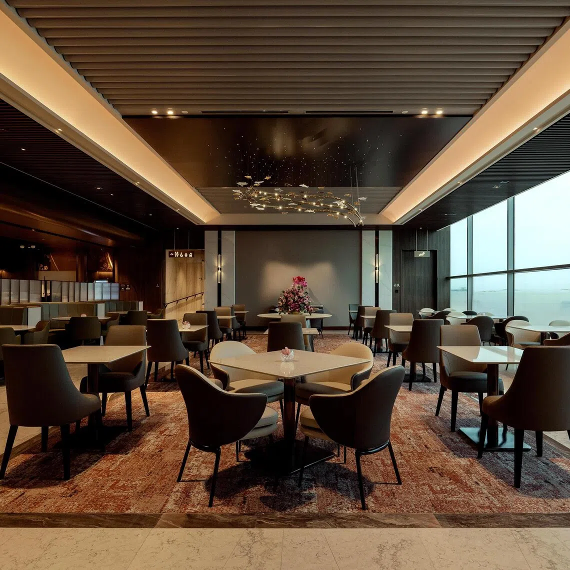 First-class and suite passengers can experience fast-tracked security screening  and buggy rides, while being escorted by a personal concierge.