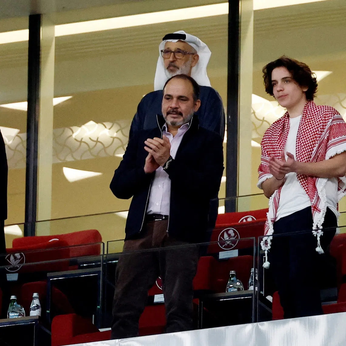 Prince Ali bin Hussein (bottom centre) had alleged that nobody was allowed to speak, question, debate or talk with the media at the AFC’s extraordinary congress.