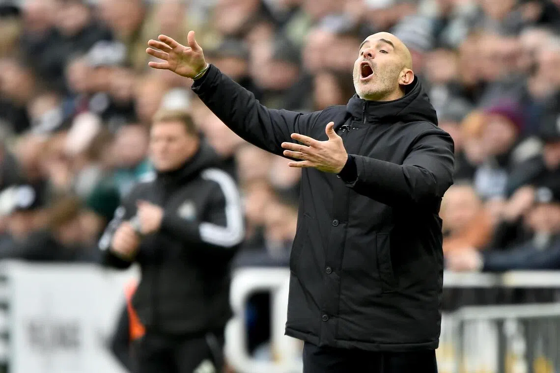 Chelsea manager Enzo Maresca during his side's Premier League clash with Newcastle United.