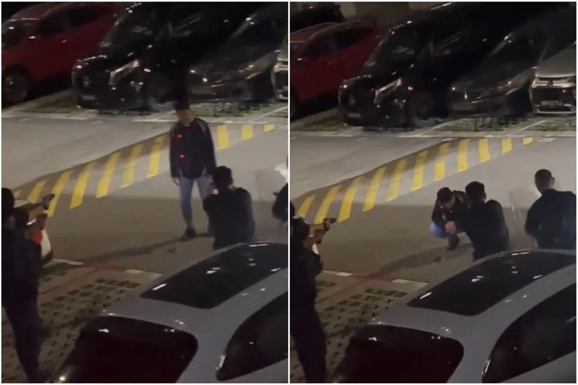 The police found a man holding two hacksaws at an open carpark near Bukit Batok Street 31 at 9.10pm on May 18.