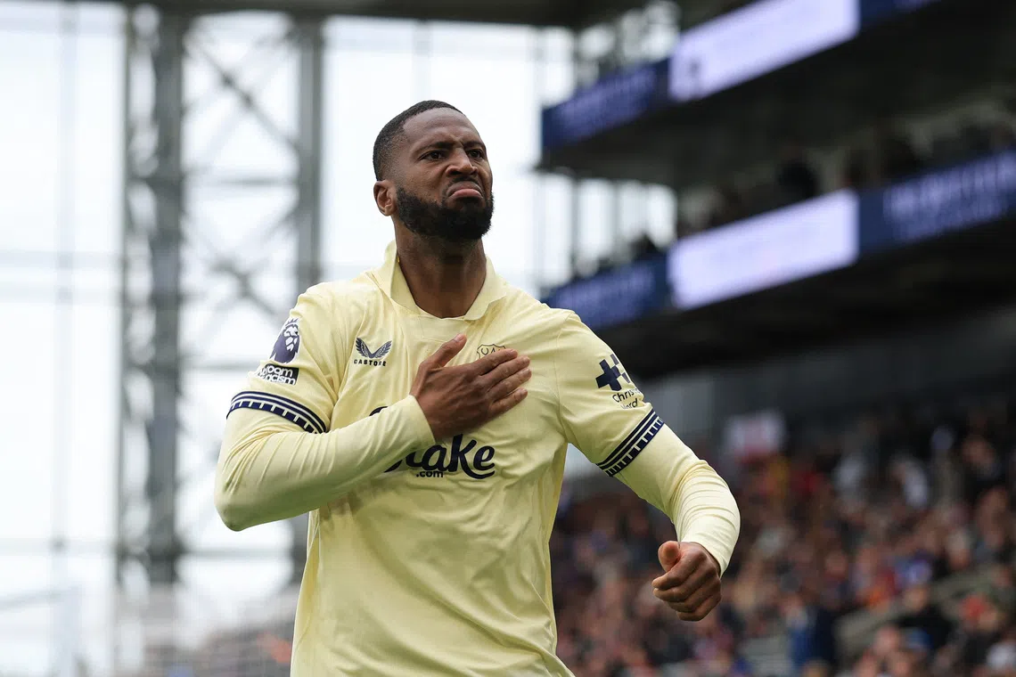 Soccer Football - Premier League - Crystal Palace v Everton - Selhurst Park, London, Britain - May 10, 2026 Everton's Beto celebrates scoring their second goal Action Images via Reuters/Paul Childs
