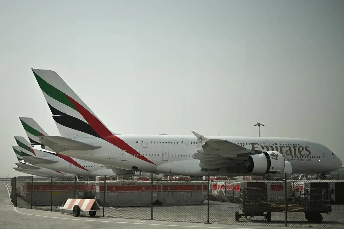 The airline said items found in passengers’ hand luggage or checked baggage would be confiscated by Dubai police.