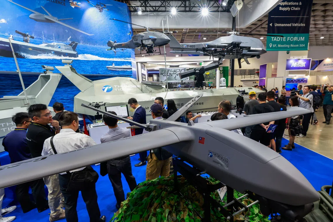 The Taipei Aerospace and Defence Technology Exhibition features 490 exhibitors at 1,500 booths.