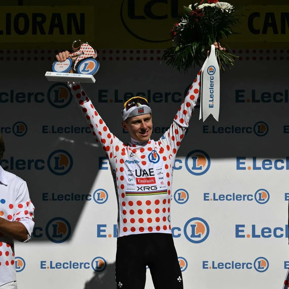 Tadej Pogacar stormed to another dominant stage victory on France’s Bastille Day national holiday to extend his overall lead to more than 3½ minutes.