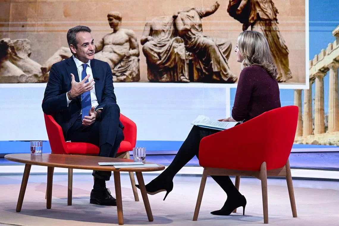 Greek PM Kyriakos Mitsotakis said in a BBC interview that having some of the disputed Parthenon Marbles in London and others in Athens was like cutting the Mona Lisa in half.
