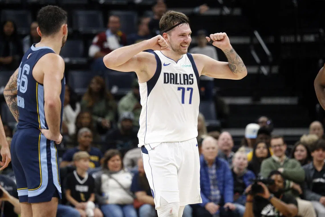 Luka Doncic inspired the Dallas Mavericks with 35 points, eight rebounds, and six assists in a 120-113 road win over the Memphis Grizzlies.