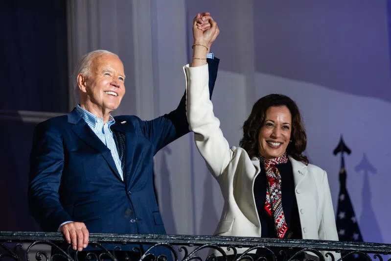 Immediately after bowing out, Mr Joe Biden endorsed Kamala Harris, his vice-president.