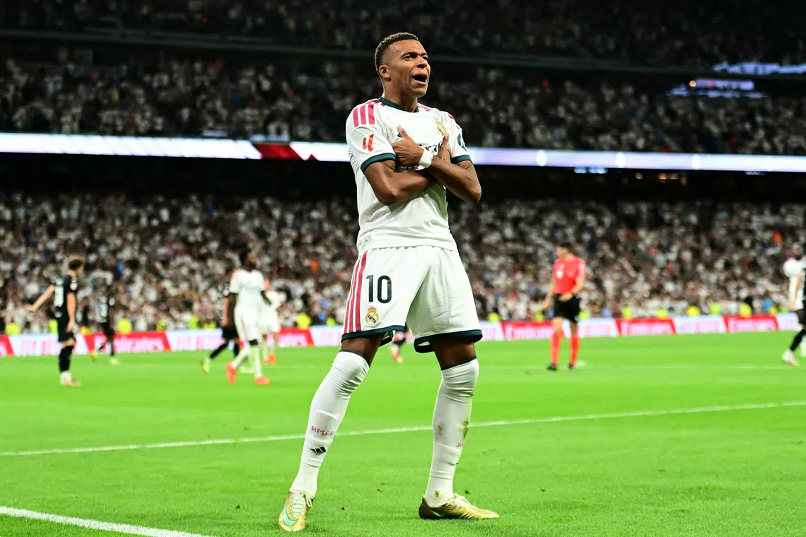 Mbappe Hat-Trick Leads Real Madrid to 4-1 Victory Over Sociedad