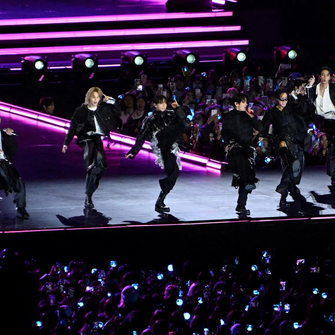BTS held a comeback show at Gwanghwamun Square in Seoul on March 21.
