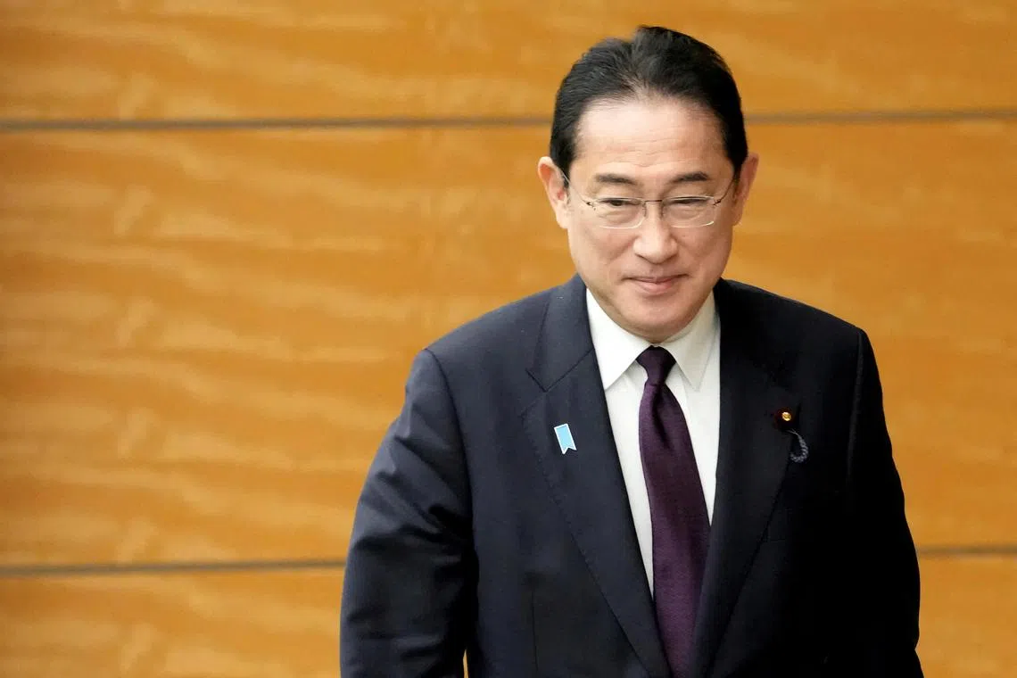 Mr Kishida seeks to draw a line under a funding scandal that has hurt his popularity. 