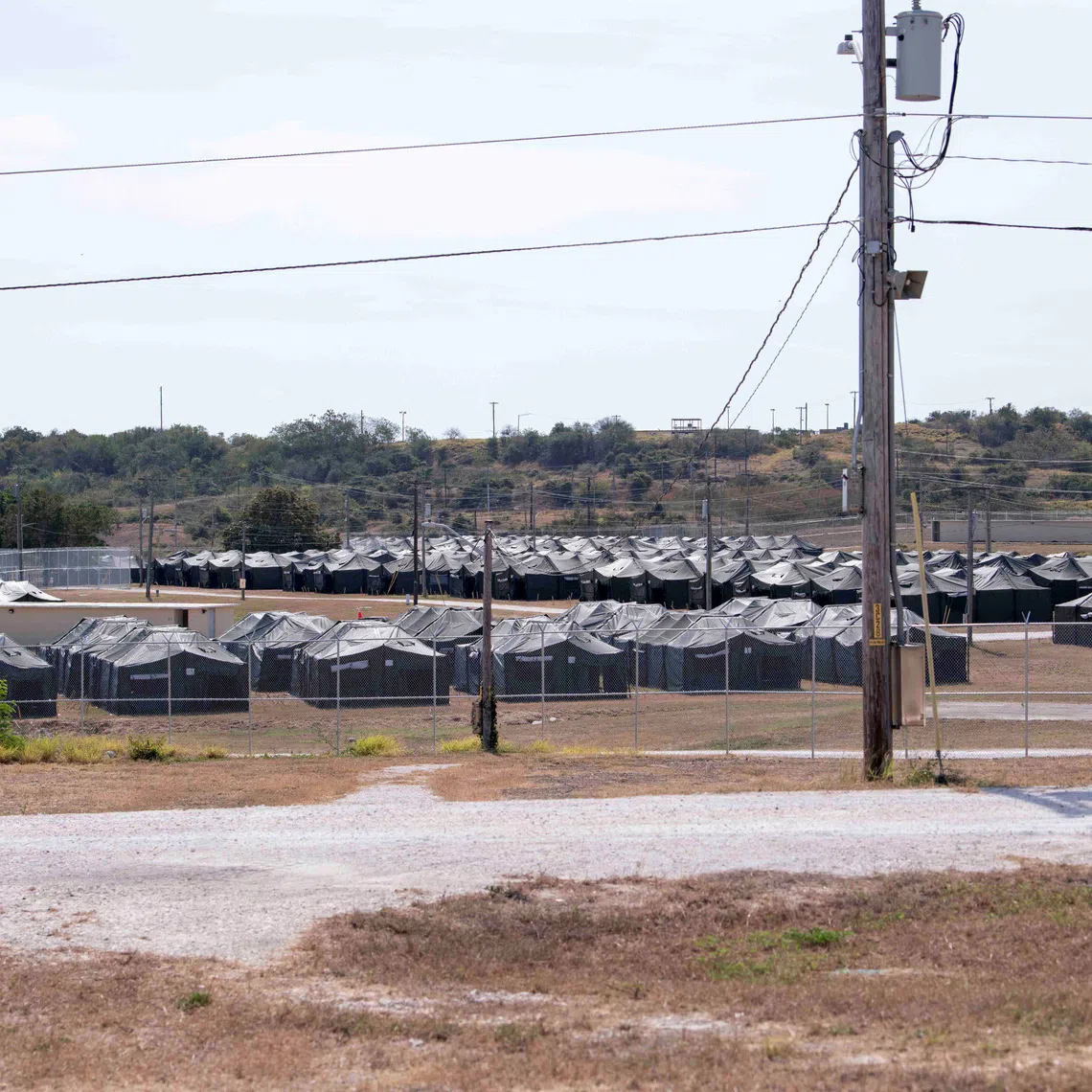 Newly erected holding tents for detained migrants are seen at the United States' Naval Station Guantanamo Bay in Guantanamo Bay, Cuba February 21, 2025.  U.S. Navy/AFN Guantanamo Bay Public Affairs/Handout via  REUTERS