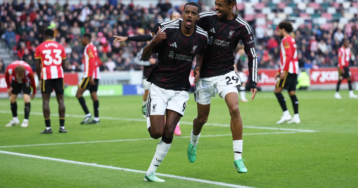 Barcola shines as Liverpool labour to 2-1 win over Brentford