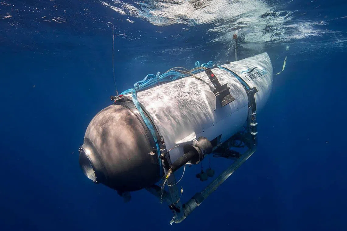 The submersible disappeared in a portion of the ocean with a depth of roughly 4,000m. 