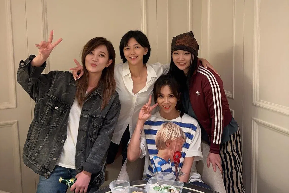 (From left) Singers Fish Leong, Stefanie Sun, Tanya Chua and Mavis Hee.