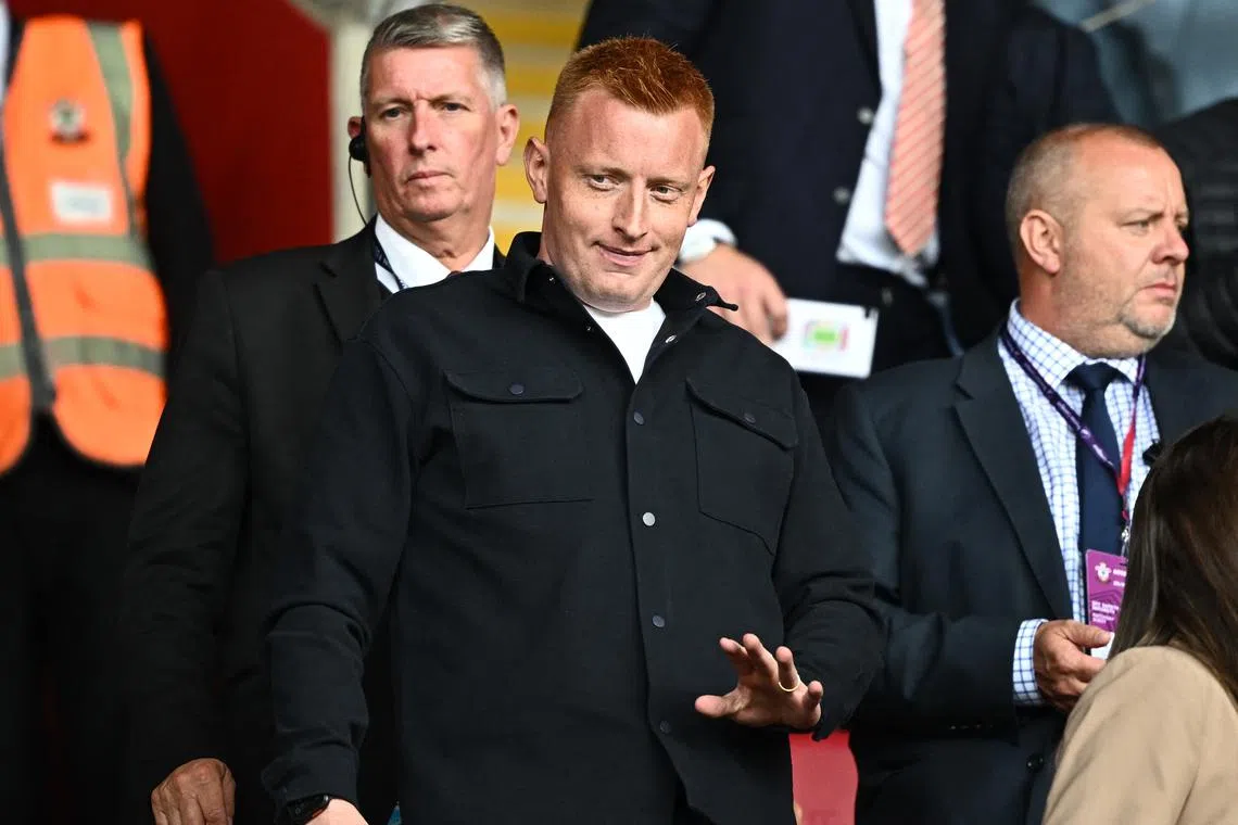 FILE PHOTO: Soccer Football - Premier League - Southampton v Arsenal - St Mary's Stadium, Southampton, Britain - May 25, 2025 Newly appointed Southampton manager Will Still in the stands before the match REUTERS/Dylan Martinez/File Photo