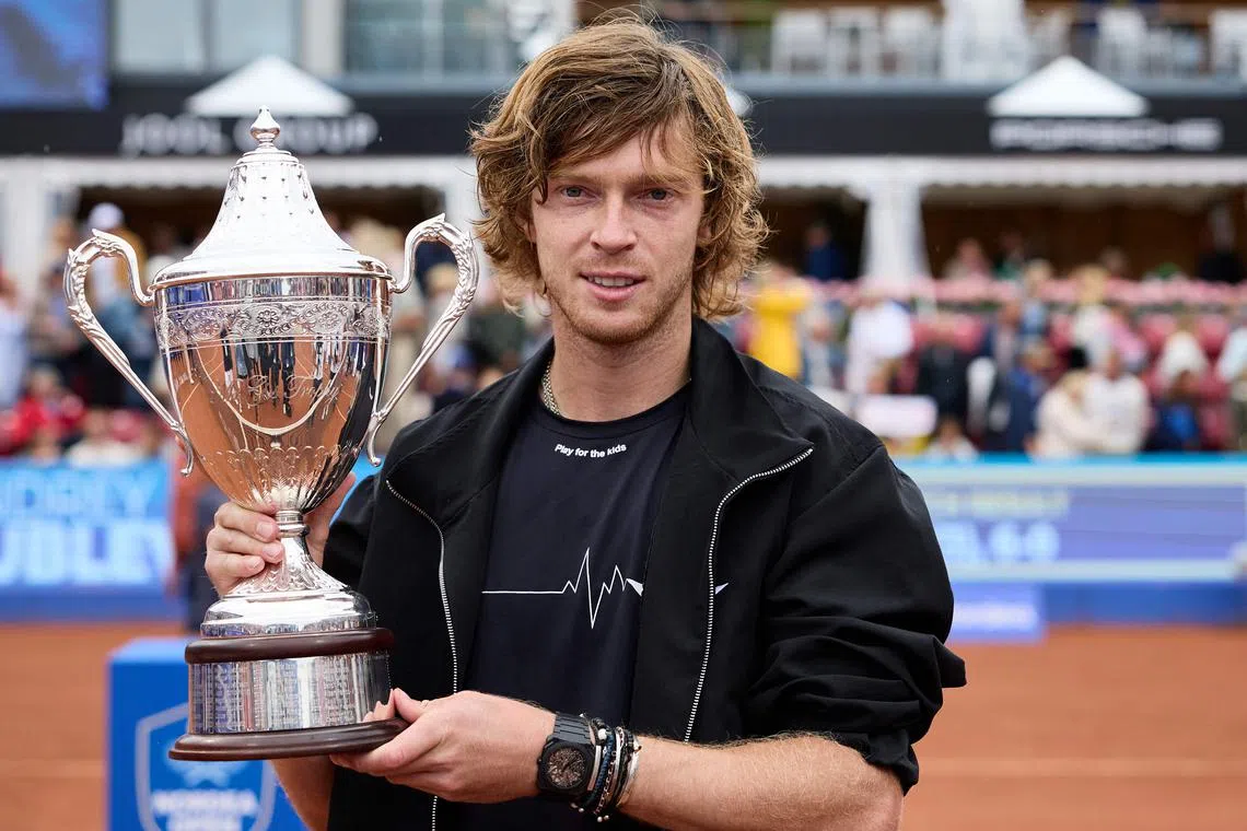 Russia's Andrey Rublev won the 14th ATP title of his career.