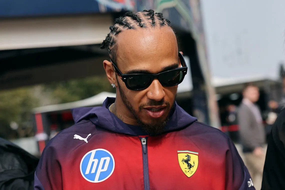 Formula One F1 - Chinese Grand Prix - Shanghai International Circuit, Shanghai, China - March 12, 2026 Ferrari's Lewis Hamilton ahead of the Chinese Grand Prix. REUTERS/Go Nakamura