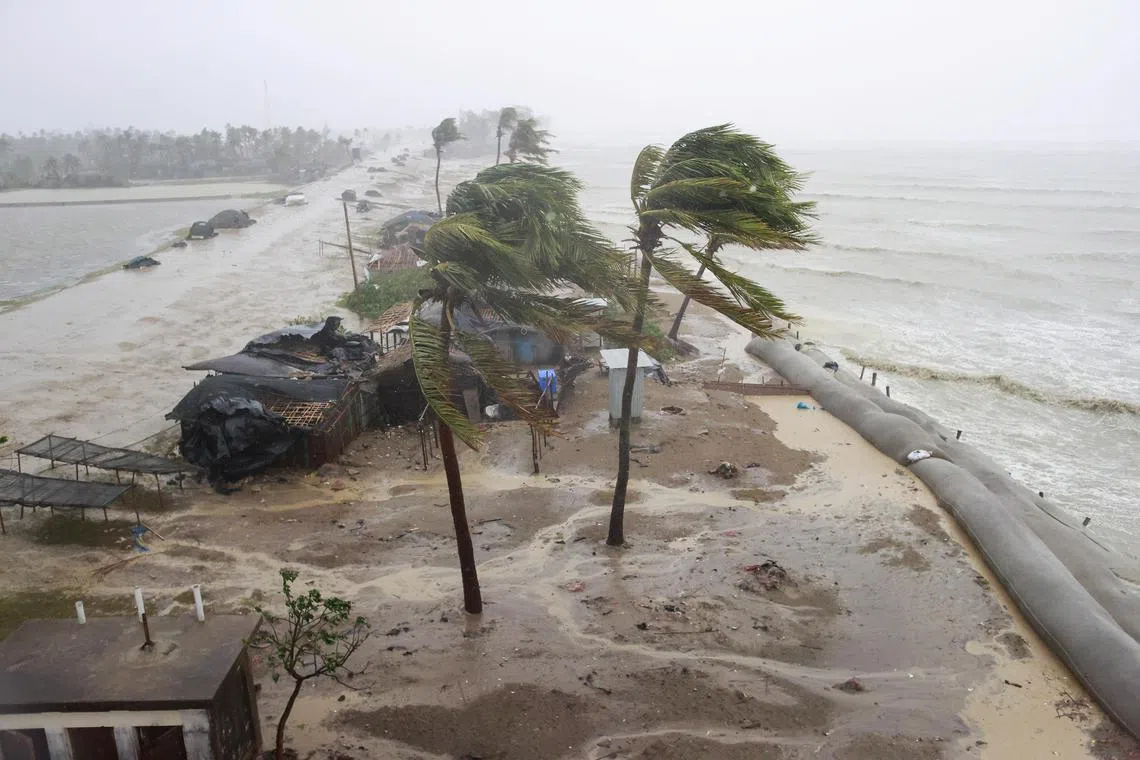 Cyclone Mocha makes landfall in Myanmar, the first powerful storm to hit the northern coast of the Indian Ocean.