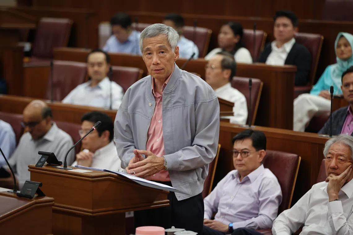 Prime Minister Lee Hsien Loong spent about a third of his speech in Parliament laying out the challenges facing Singapore strategically and economically.