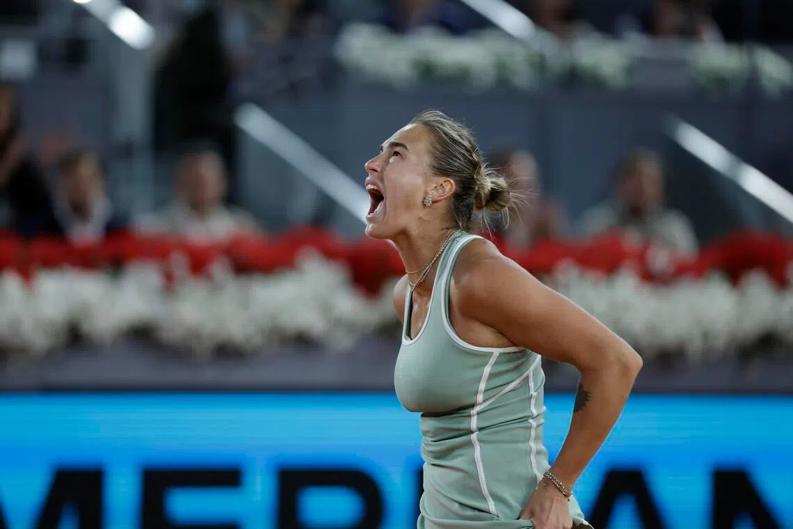 World No. 1 Aryna Sabalenka says tennis players deserve a bigger share of tournament proceeds.