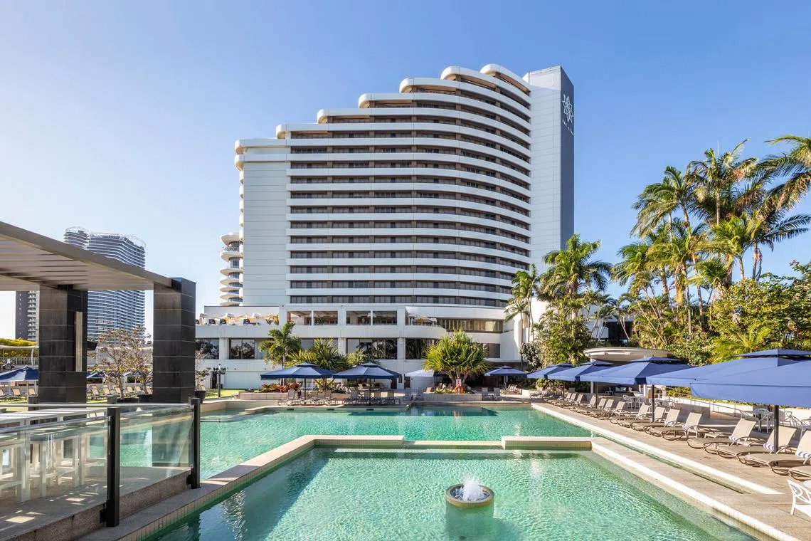 Dr Wong Yew Choy incurred the A$43 million debt at the casino (pictured) in Queensland, Australia between July 26 and Aug 2, 2018.