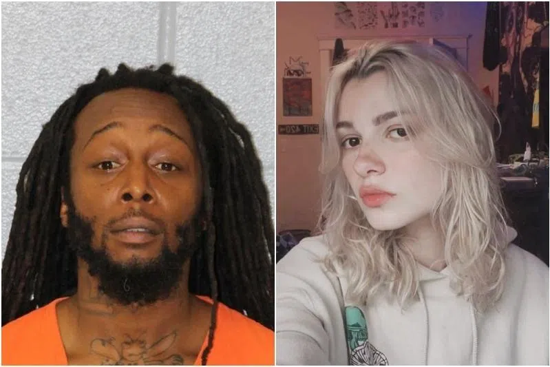 DeCarlos Brown Jr (left) is charged with stabbing to death Ms Iryna Zarutska, in Charlotte, North Carolina, in August 2025.