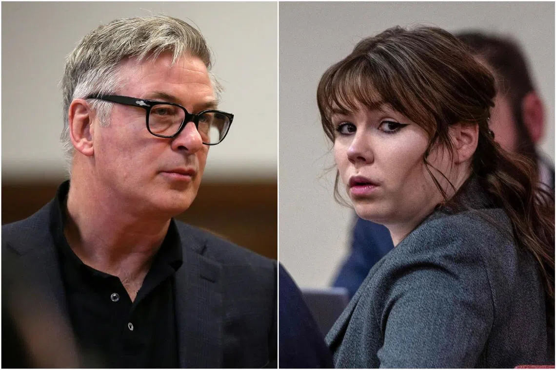 Armorer Hannah Gutierrez (right) mistakenly loaded a live round into a reproduction Colt .45 revolver that actor Alec Baldwin was using inside a movie-set.