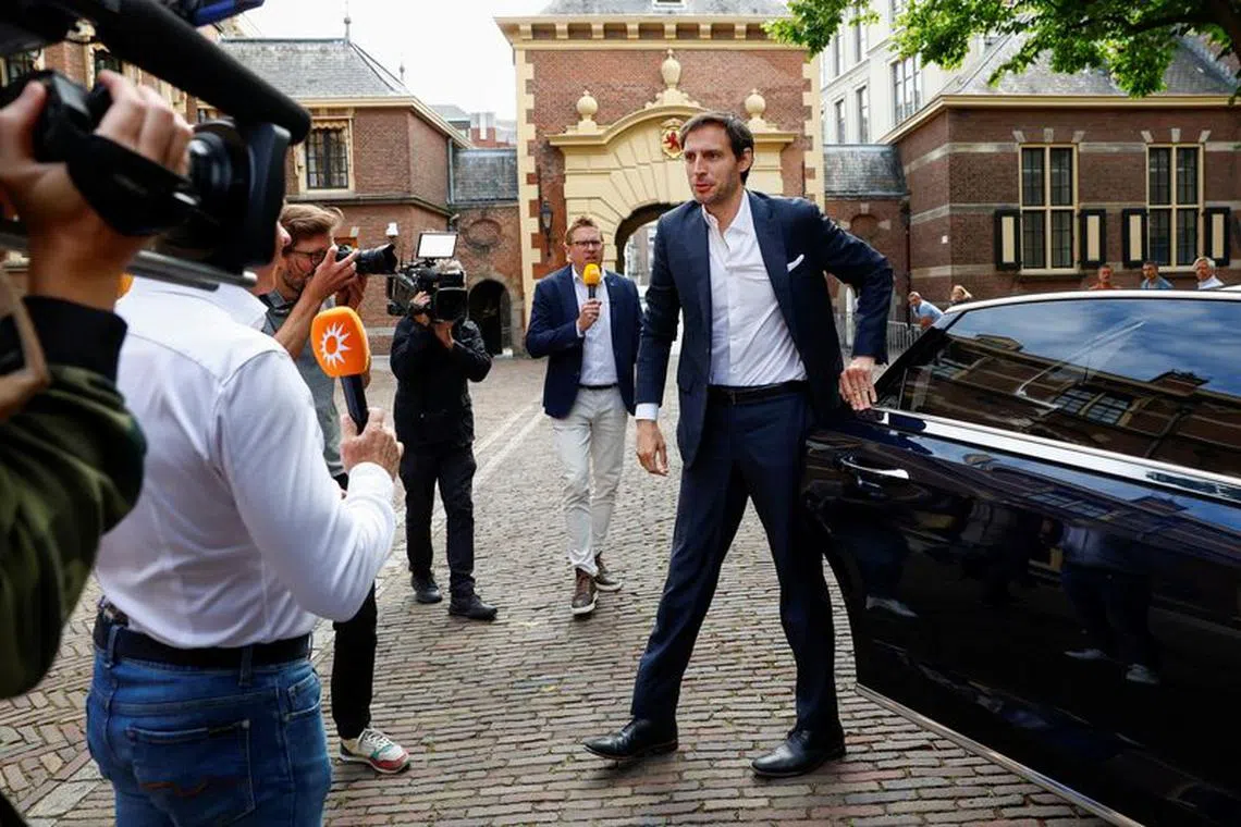 Wopke Hoekstra, Dutch Minister of Foreign Affairs, Deputy Prime Minister arrives at the Binnenhof for the Council of Ministers in The Hague, Netherlands July 14, 2023. REUTERS/Piroschka van de Wouw/File Photo