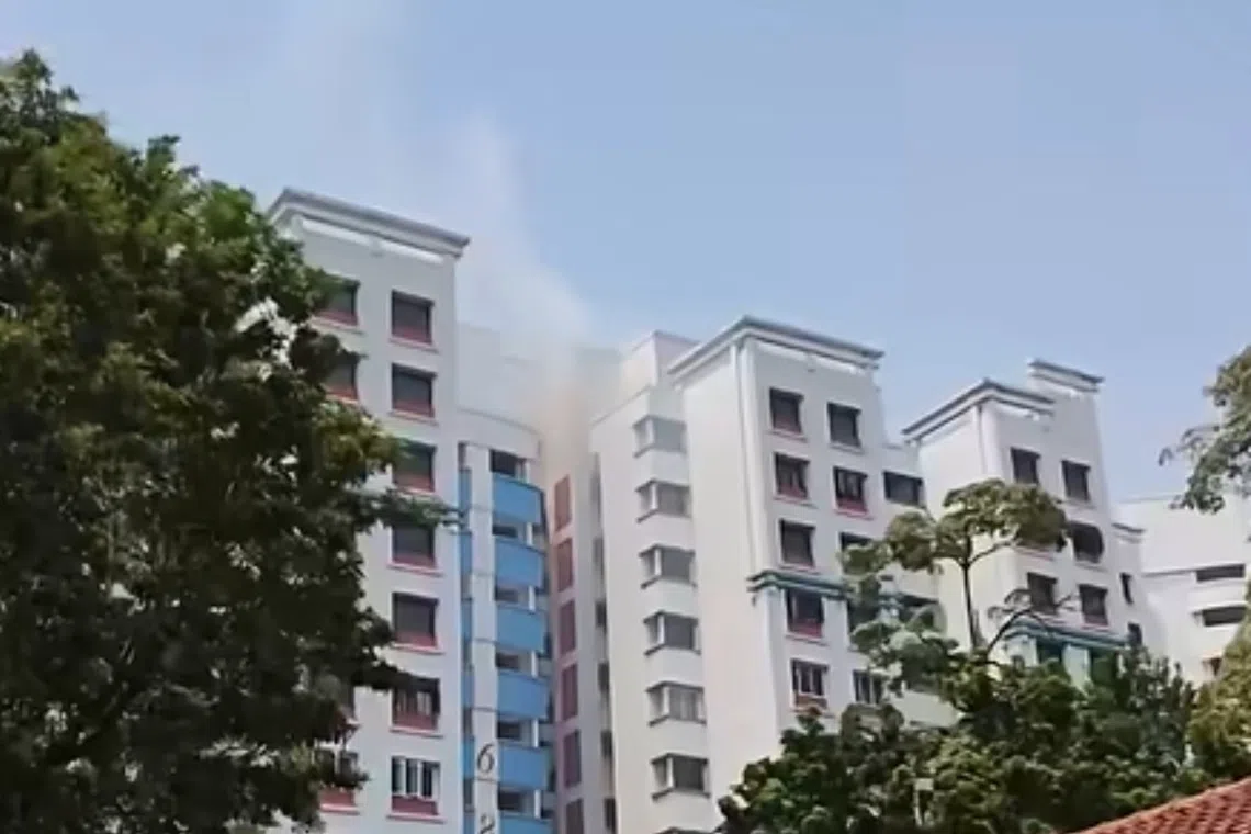 The incident happened on the top floor of Block 684D in Choa Chu Kang Crescent at around 2.30pm, said Marsiling–Yew Tee GRC MP Alex Yam.