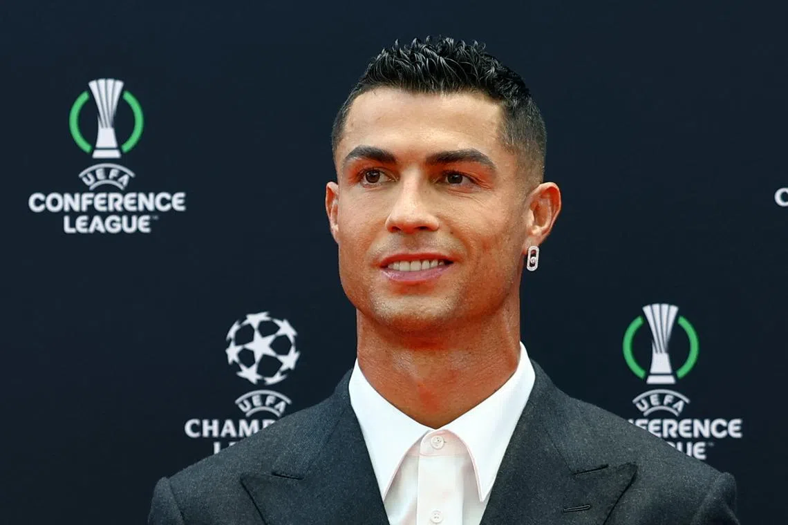 FILE PHOTO: Soccer Football - Champions League - Phase Draw 2024 - Grimaldi Forum, Monaco - August 29, 2024 Cristiano Ronaldo is seen ahead of the draw REUTERS/Manon Cruz/File Photo