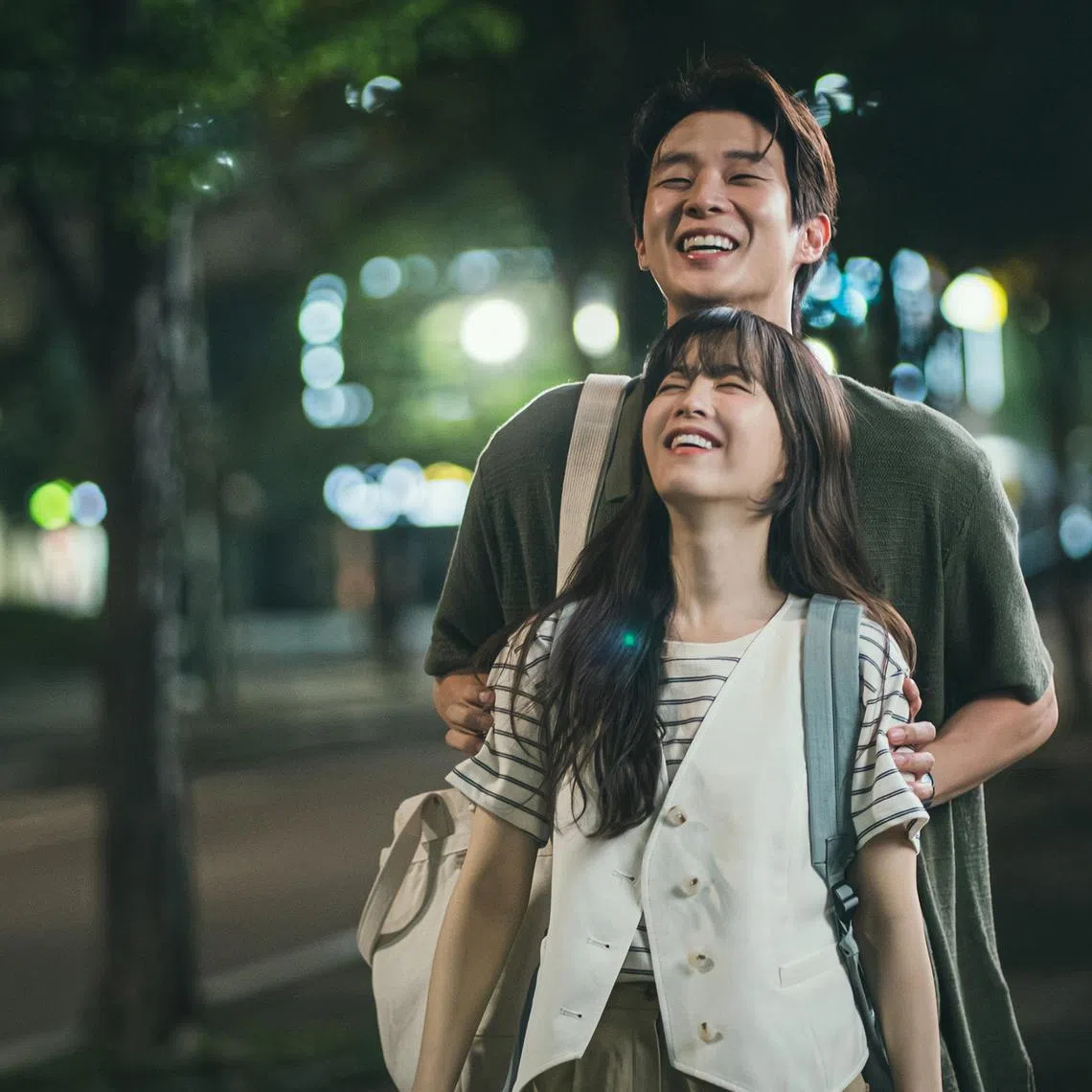 Choi Woo-shik and Park Bo-young in Melo Movie.