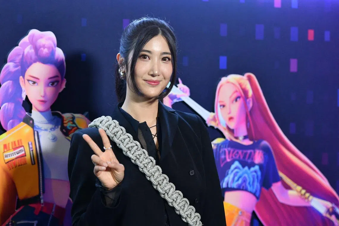 LOS ANGELES, CALIFORNIA - JUNE 16: Ejae attends Netflix's "KPop Demon Hunters" Special Screening at Netflix Tudum Theater on June 16, 2025 in Los Angeles, California.   Alberto E. Rodriguez/Getty Images/AFP (Photo by Alberto E. Rodriguez / GETTY IMAGES NORTH AMERICA / Getty Images via AFP)