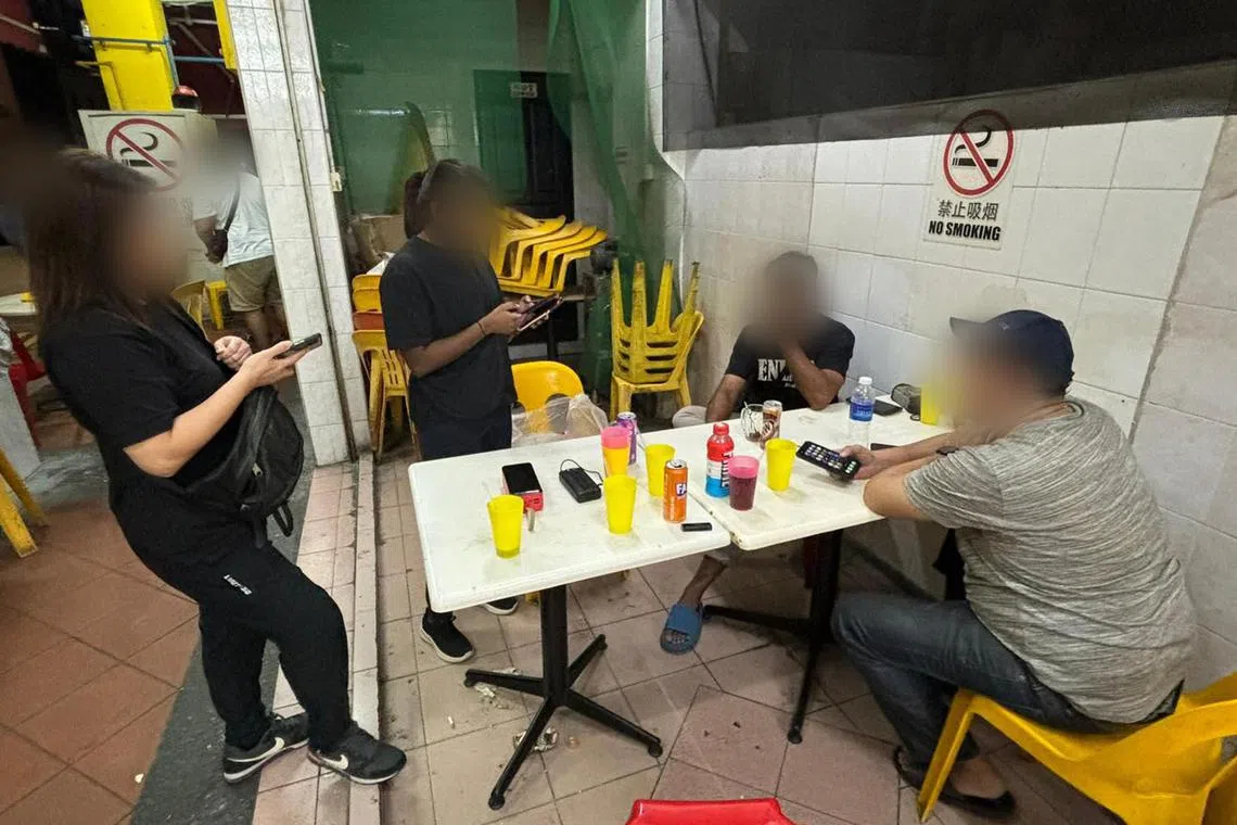 Enforcement operations conducted in Geylang Lorongs, against sales of of illegal health products. 
