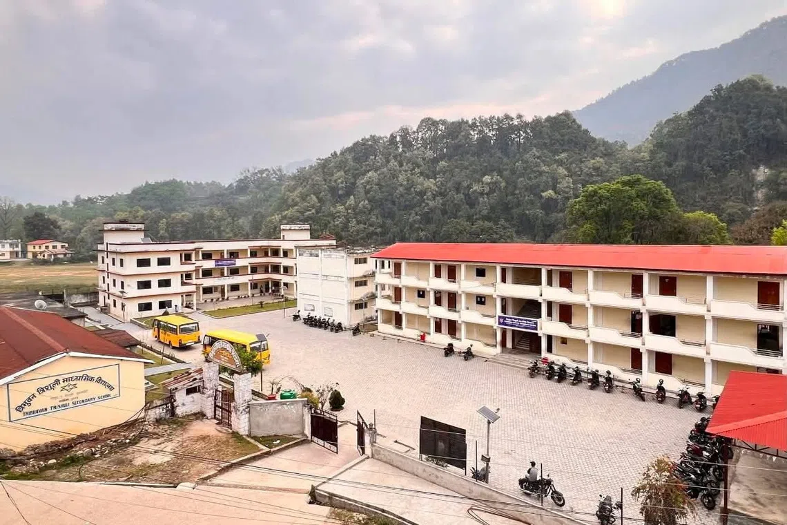 Tribhuvan Trishuli Secondary School stood on a peninsula of sorts between the Trishuli river and a hydropower canal. The school was swept away on Aug 26, when a wave of mud water surged through the valley upstream, flattening entire towns.