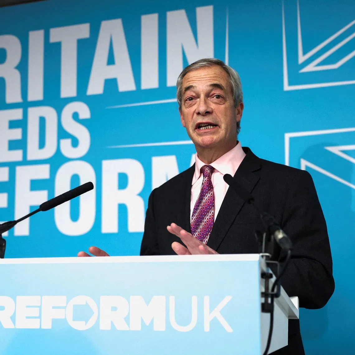 Britain's Reform UK party leader Nigel Farage attends a press conference in central London, Britain, January 15, 2026. REUTERS/Toby Melville