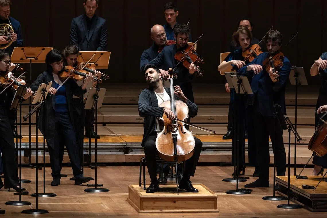 Cellist Kian Soltani performed with the Amsterdam Sinfonietta at the Esplanade on March 11. 

