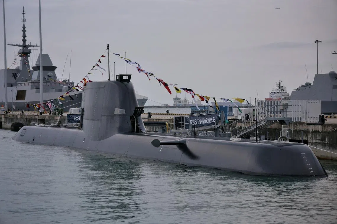 The RSS Invincible (above) and RSS Impeccable are the first of what will eventually be four newly-built submarines to be operated by the Singapore navy.