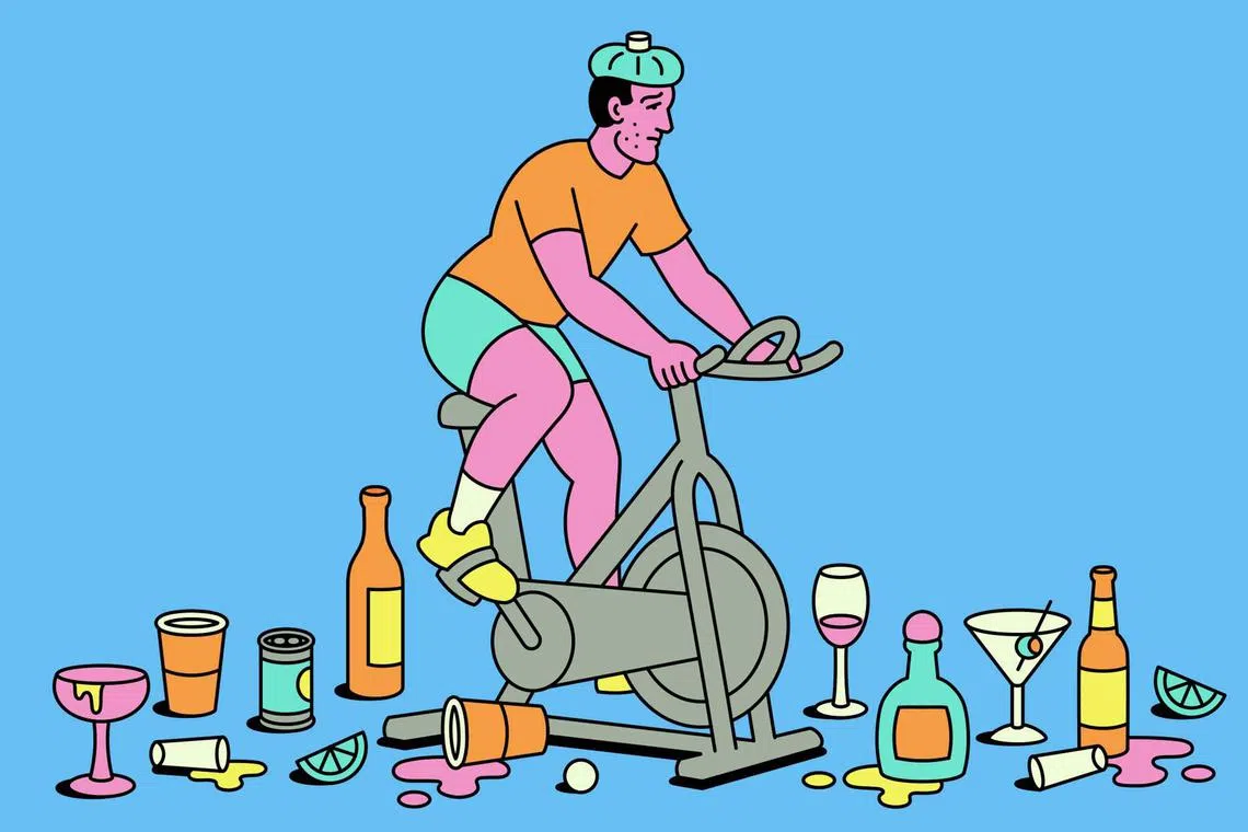 Some people swear that a workout can help cure, or blunt, a hangover. If it can, what type of movement could be most helpful? 