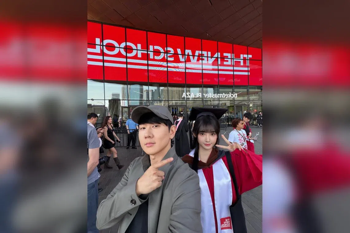 JJ Lin shared a photo with his girlfriend on social media on May 19.