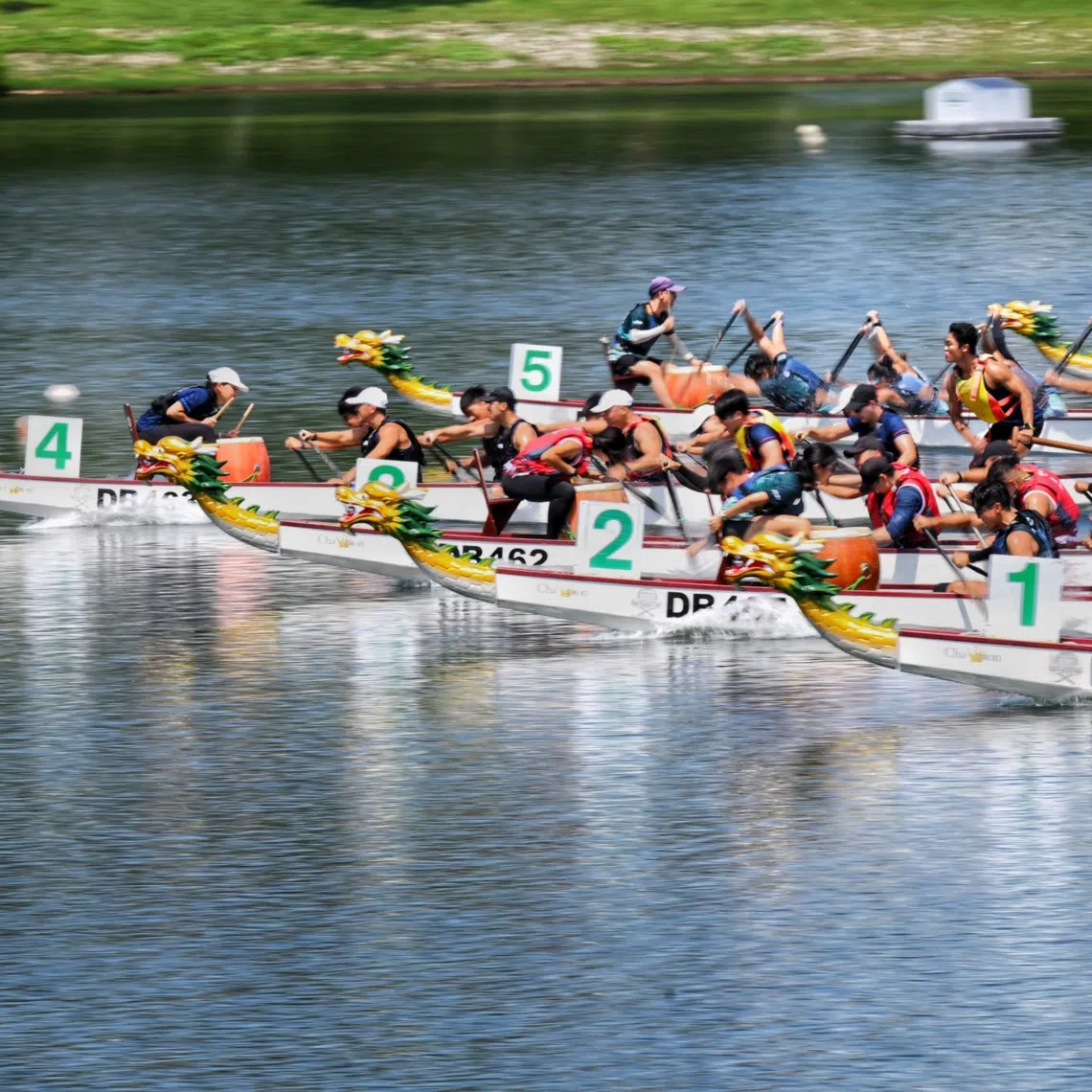 Purple Paddle Fest participants at Bedok Reservoir on July 5.