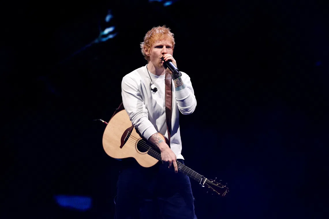 English singer Ed Sheeran said his approach was to not use his “professional platform for politics”.