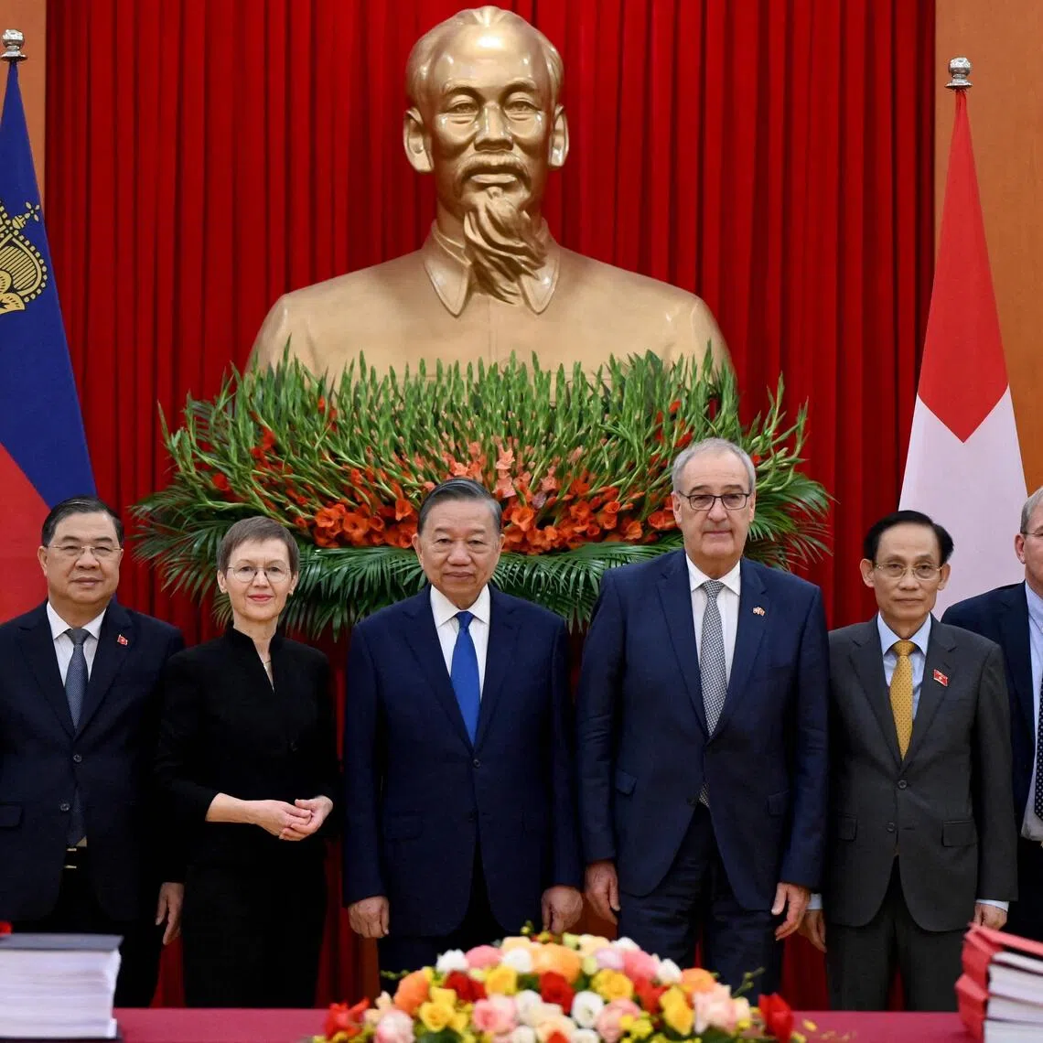 The deal was signed in the capital in the presence of Vietnam’s top leader To Lam (centre) and representatives of EFTA governments.