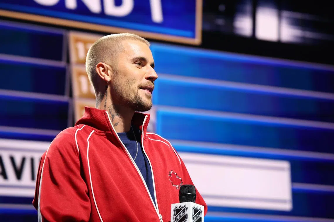 Canadian pop singer Justin Bieber will join Madonna, Shakira and BTS as a co-headliner for the World Cup final half-time show on July 19.