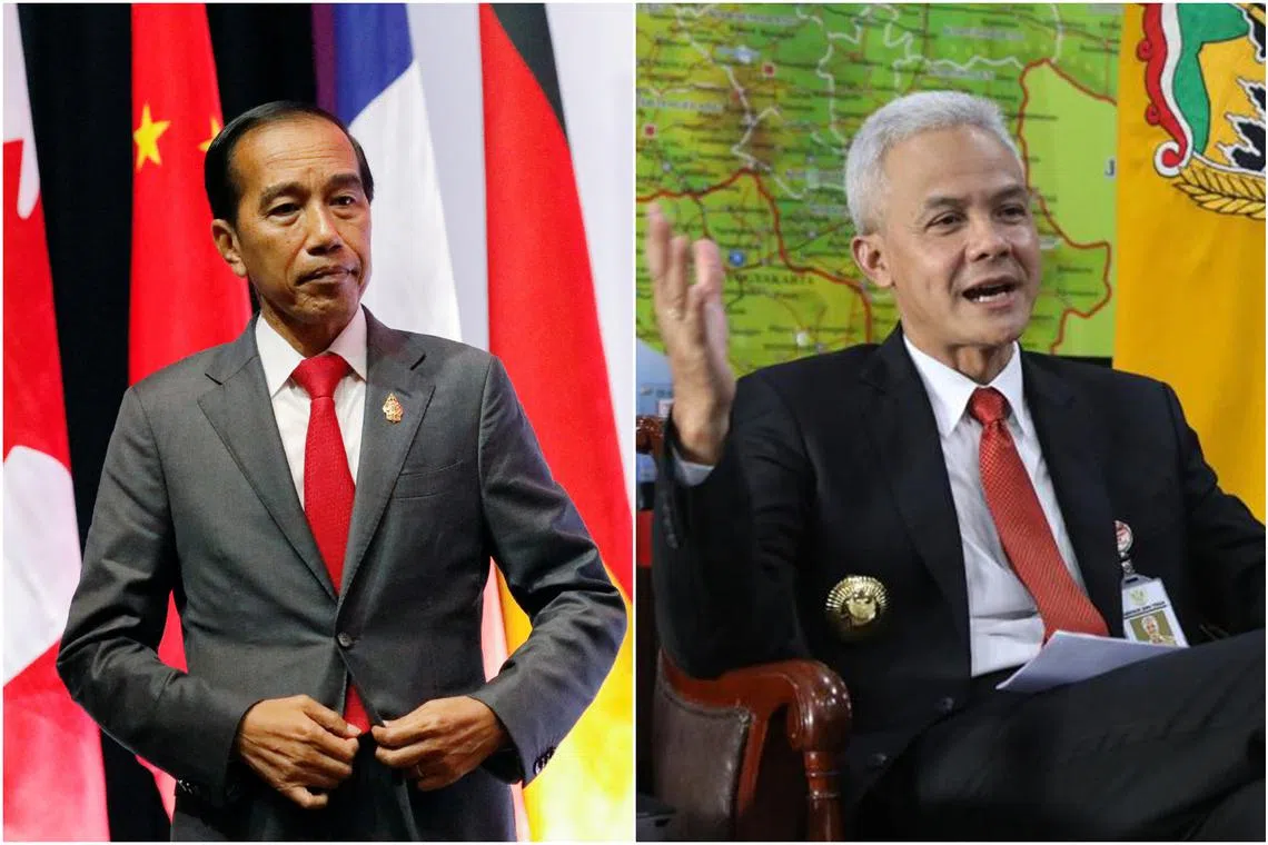 The outgoing president seemingly threw his weight behind 2024 presidential hopeful Governor Ganjar Pranowo.