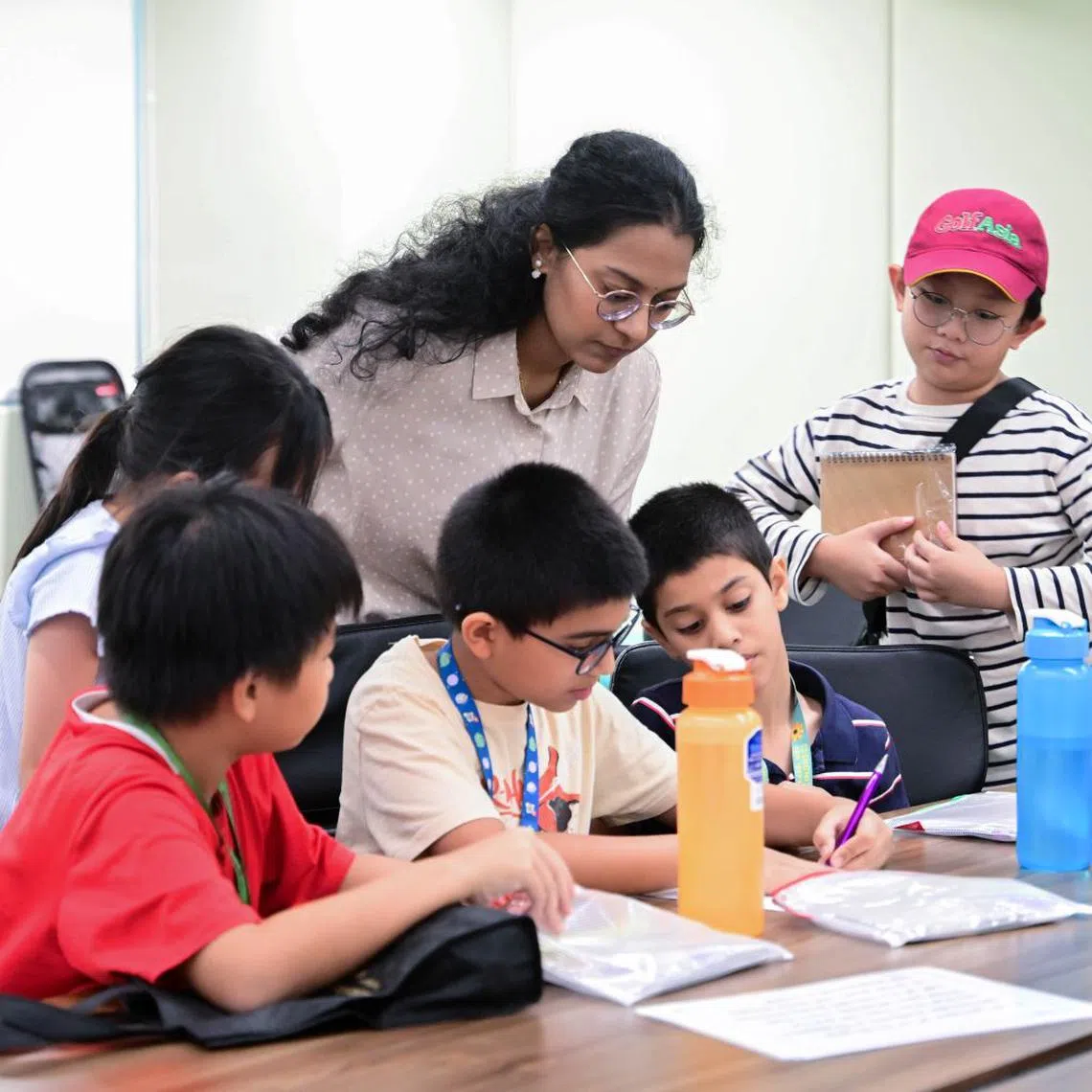 IT professionals from Tata Consultancy Services help to mentor students.