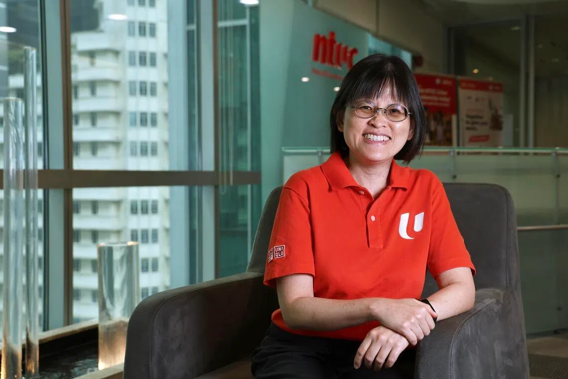 Ms Caryn Lim, NTUC’s new and first Chief Job Security (Job Security Directorate) at NTUC building on 13 Aug.
