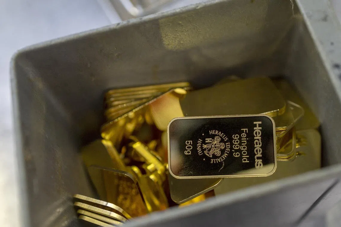 Gold gained as much as 1.2 per cent in early Asian trading on Oct 9.
